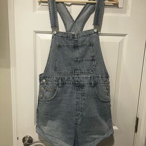 We The Free Denim Jean Shorts Overalls